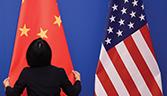 US-China flags
